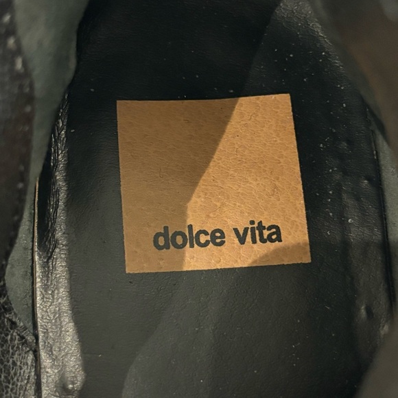 DOLCE VITA Sz 10 Sutton Suede Booties Double Zipper Almond Toe Low Stacked Heel - Picture 9 of 10